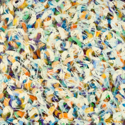 Mixed flower confetti, 100 x 100