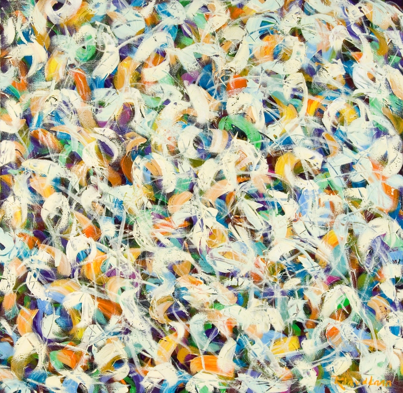Mixed flower confetti, 100 x 100
