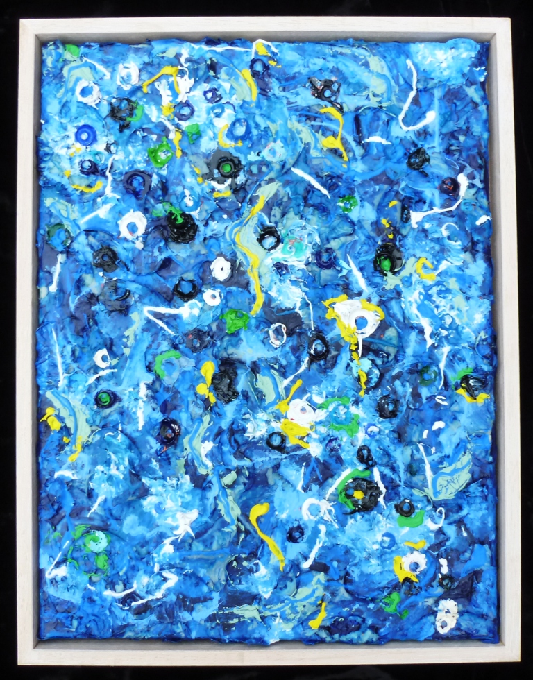 Blue sprinkles, 40x30