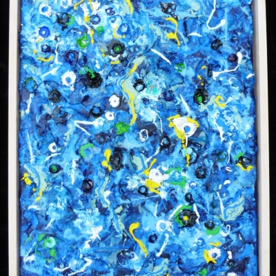 Blue sprinkles, 40x30